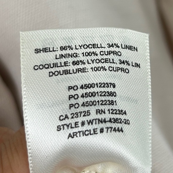 Aritzia Wilfred Linen & Lyocell Blend Blazer - Picture 4 of 6